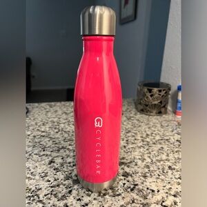 Pink CycleBar water bottle 17 oz